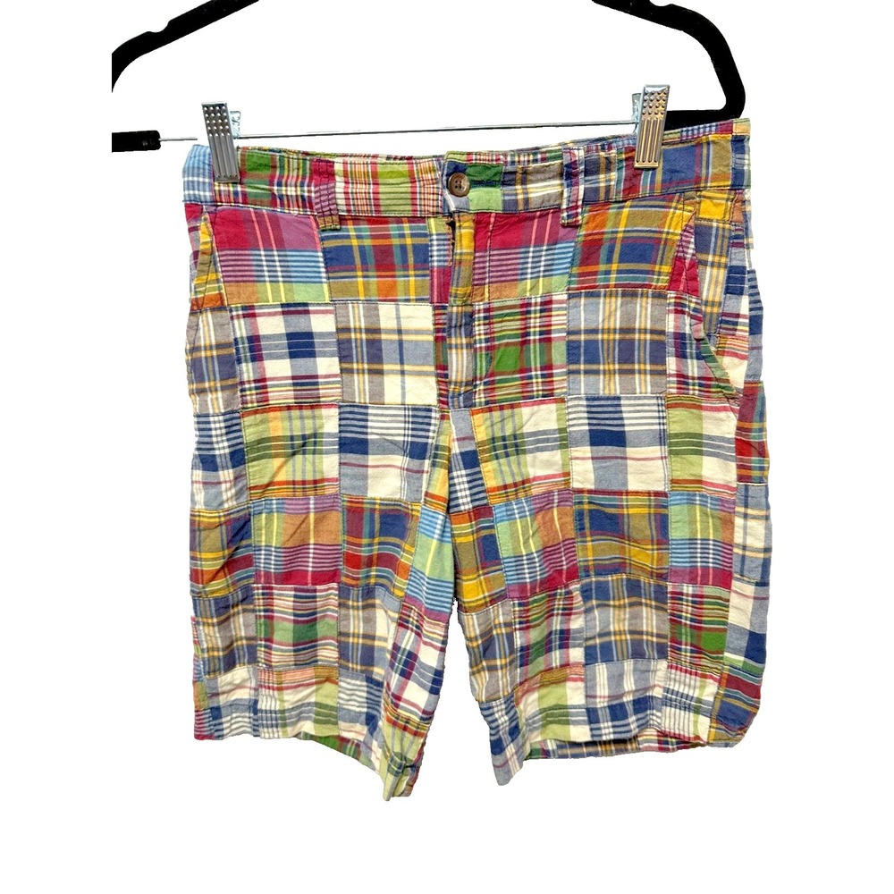 Polo Ralph Lauren Madras Shorts, Kids Size (14 28 in ), Cotton, Multicolor Plaid